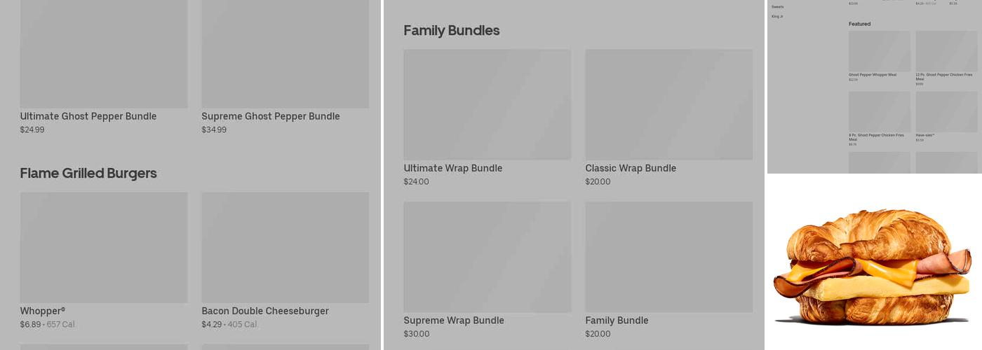 Burger King Menu