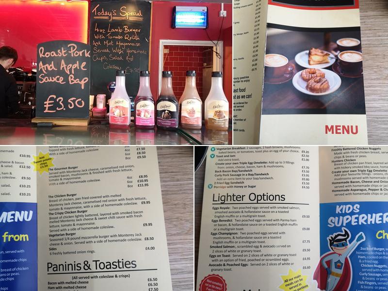 Timeout Coffee Ltd Menu