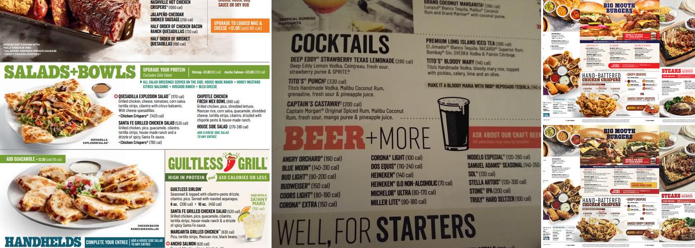 Chili's Grill & Bar Menu