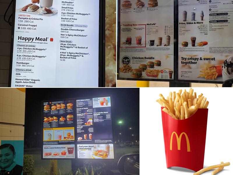 McDonald's Menu