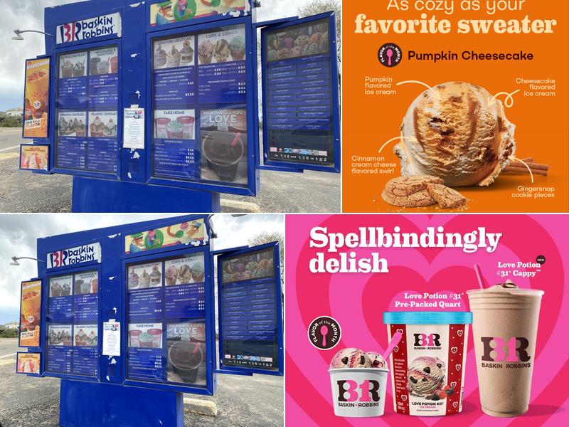 Baskin-Robbins Menu