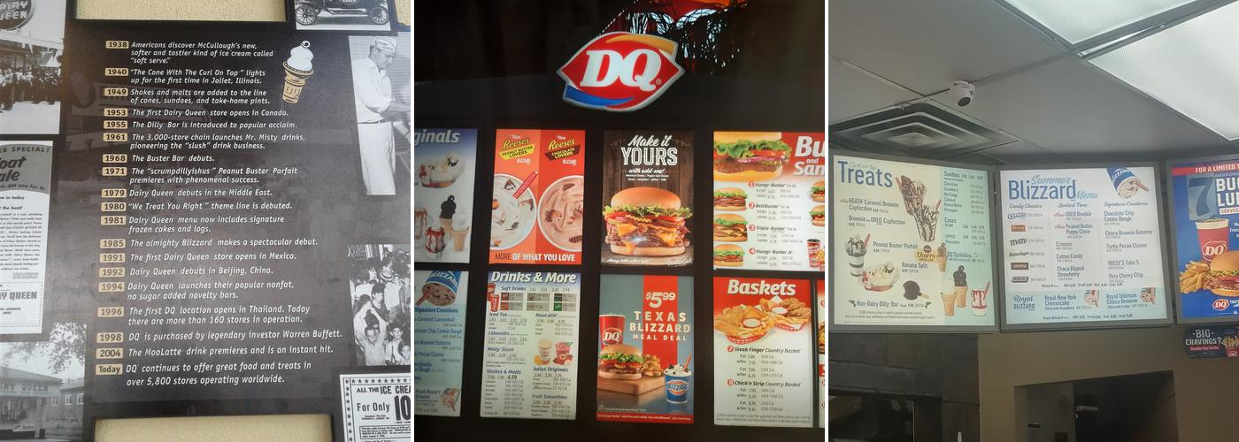 Dairy Queen Menu