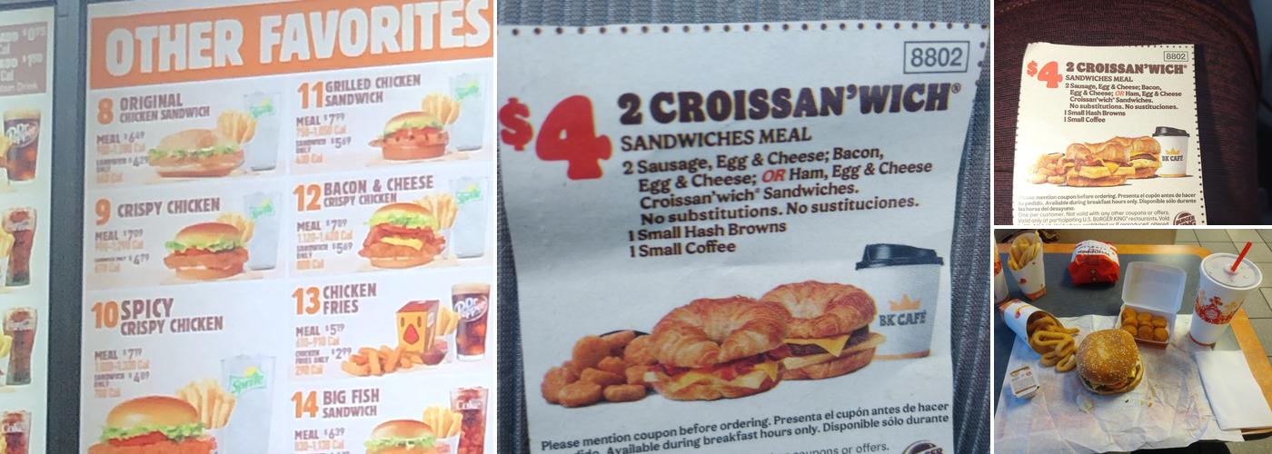 Burger King Menu