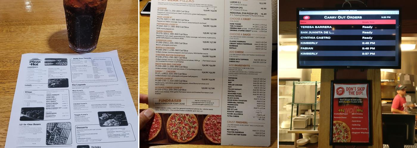 Pizza Hut Menu