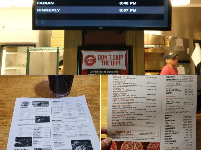 Pizza Hut Menu
