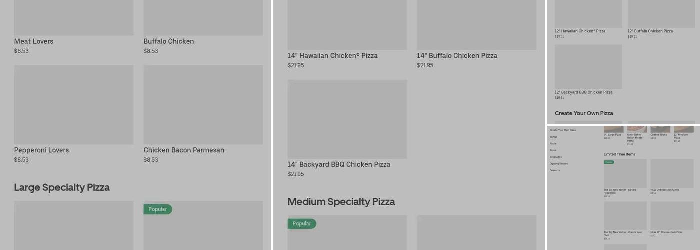 Pizza Hut Menu