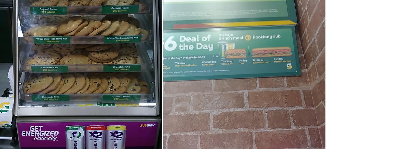 Subway Menu