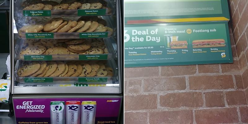Subway Menu