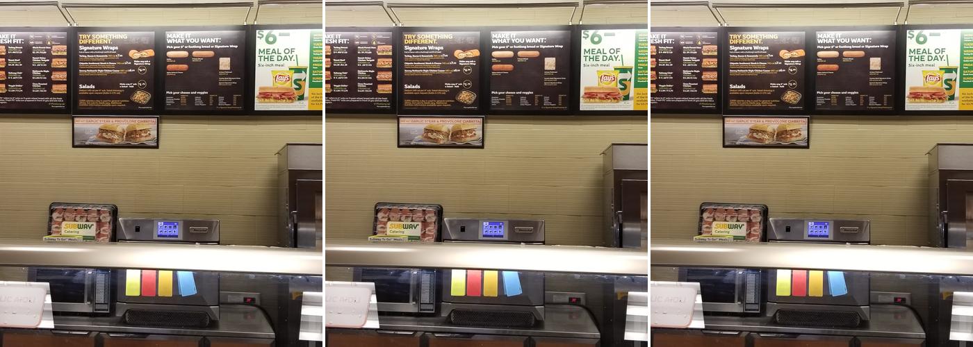 Subway Menu