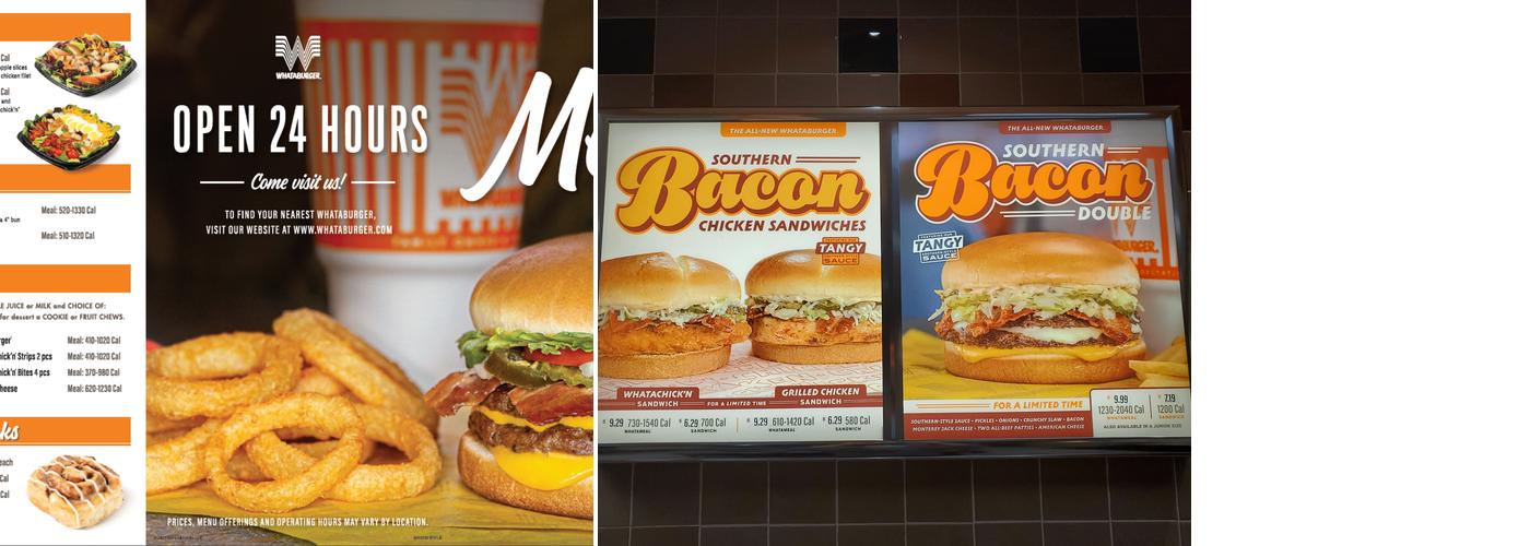 Whataburger Menu