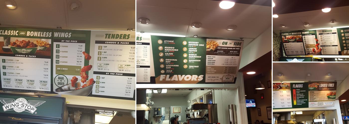 Wingstop Menu