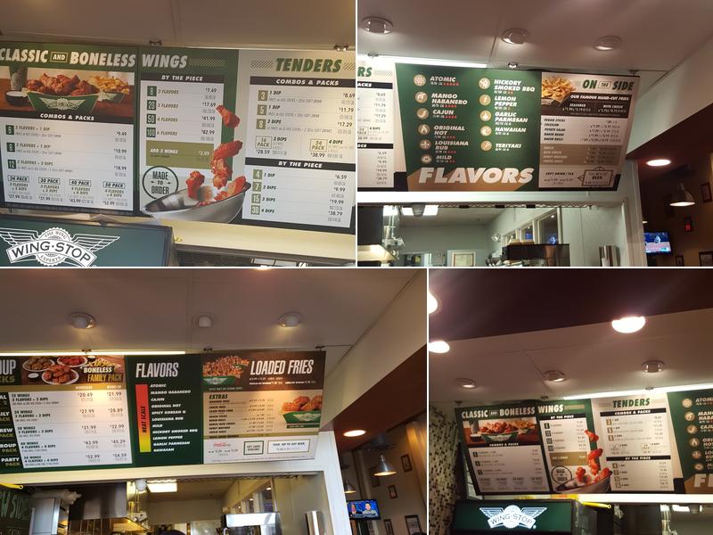 Wingstop Menu