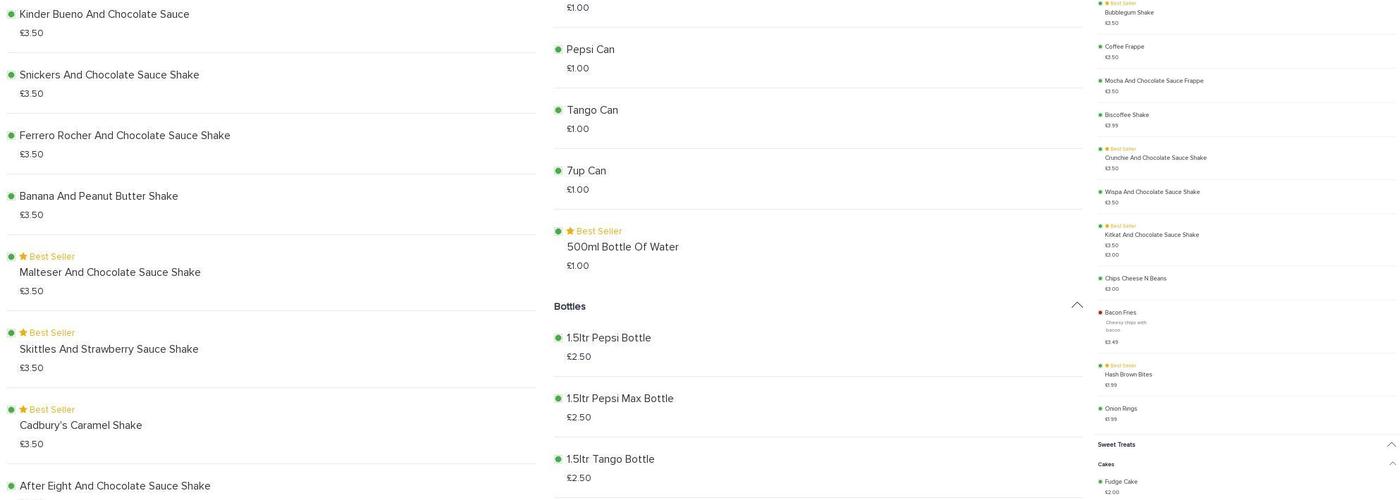 Top Fried Chicken Tyldesley Menu