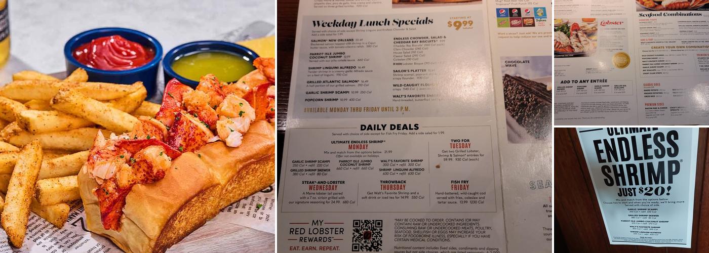 Red Lobster Menu