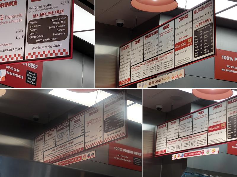 Five Guys Menu