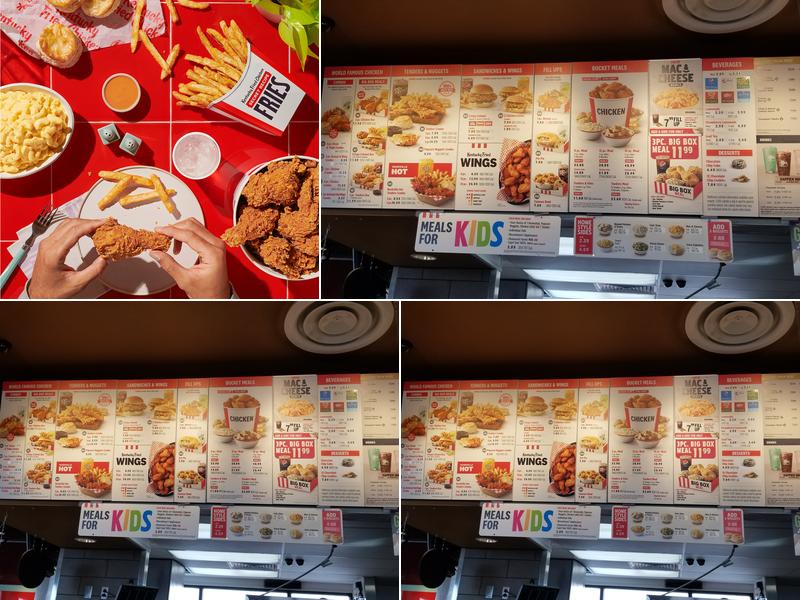 KFC Menu