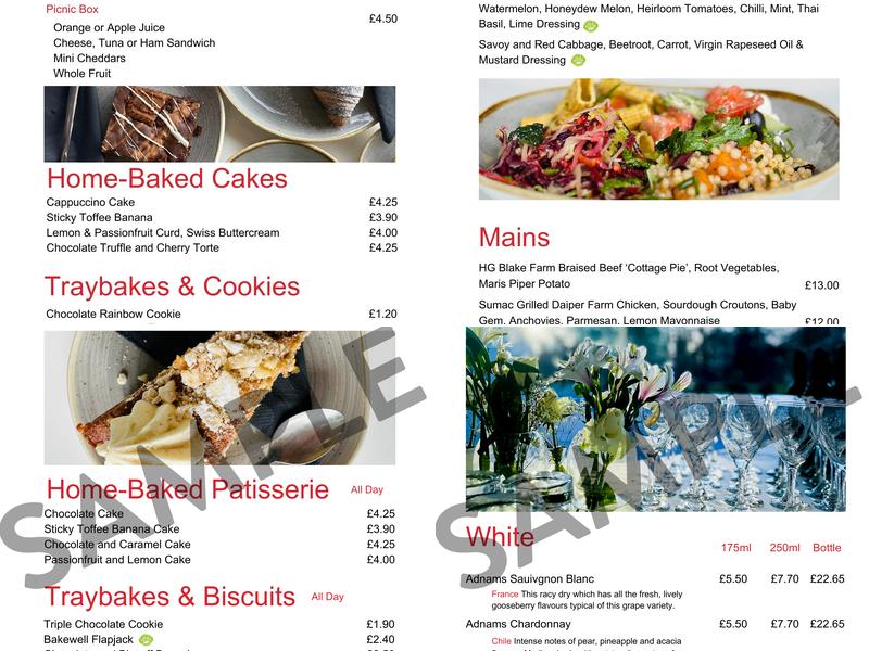 Modern Life Café Menu