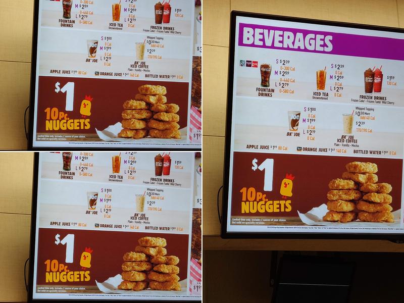 Burger King Menu