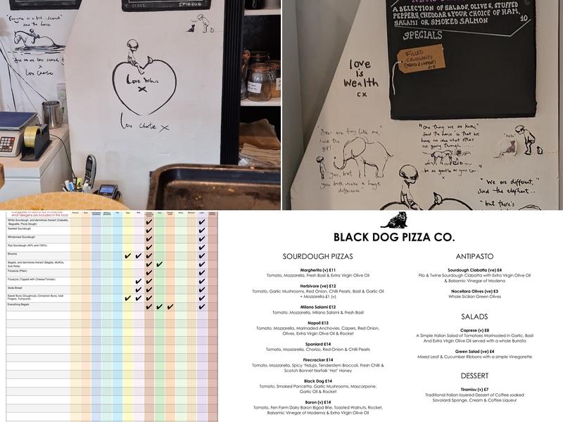The Black Dog Deli Menu