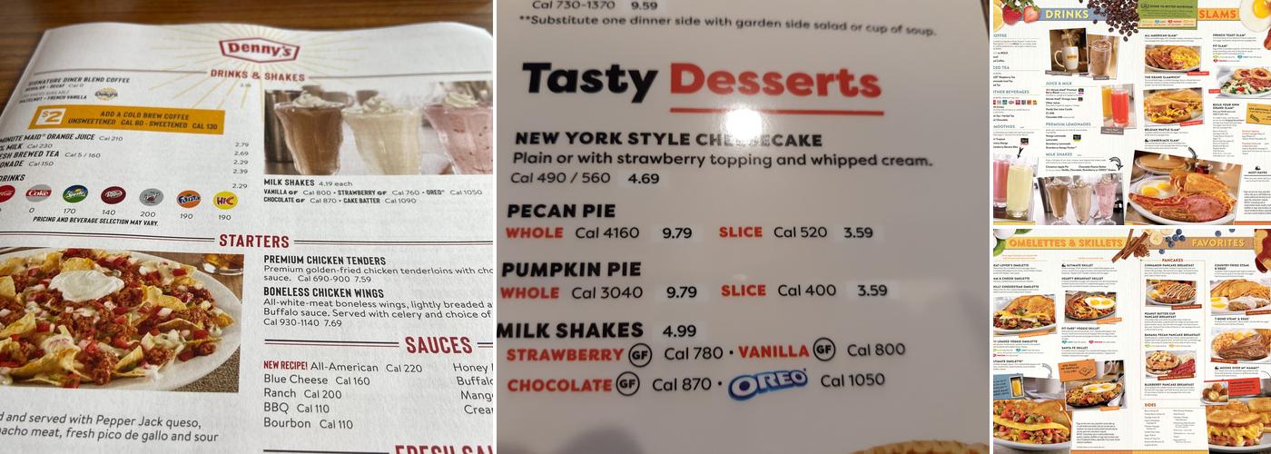 Denny's Menu