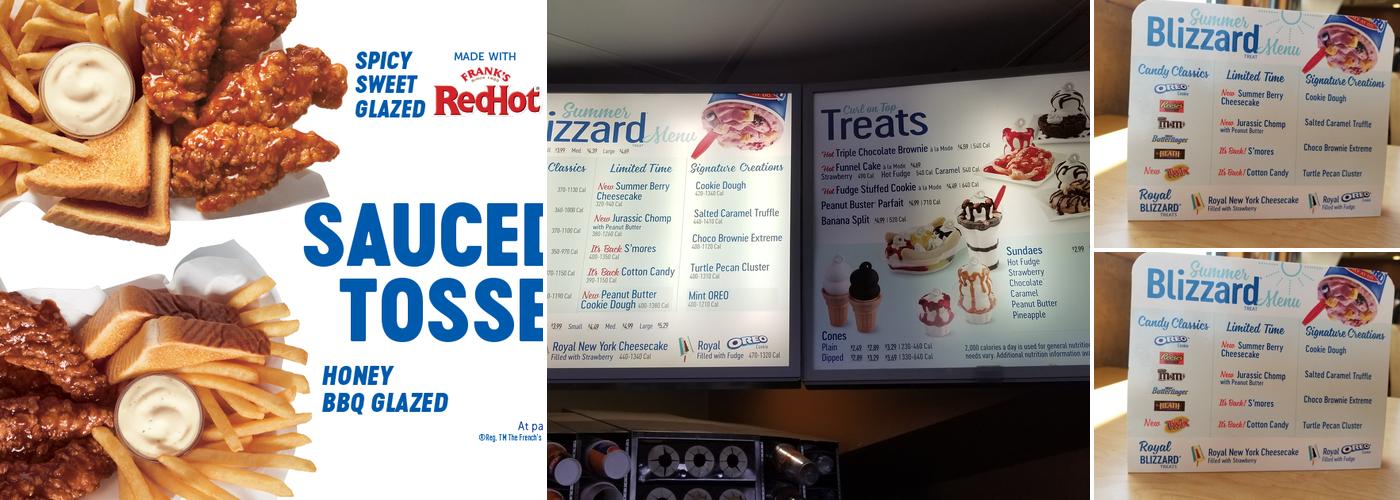 Dairy Queen Grill & Chill Menu