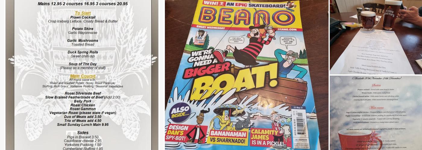 The Travellers Rest Menu