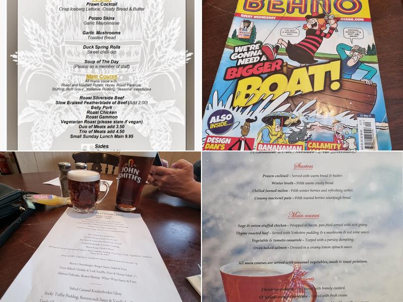 The Travellers Rest Menu