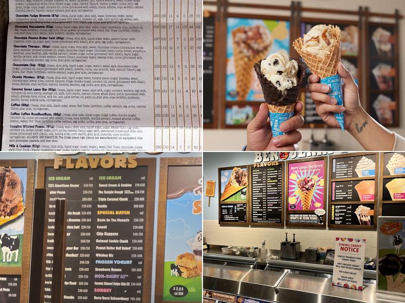 Ben & Jerry’s Menu