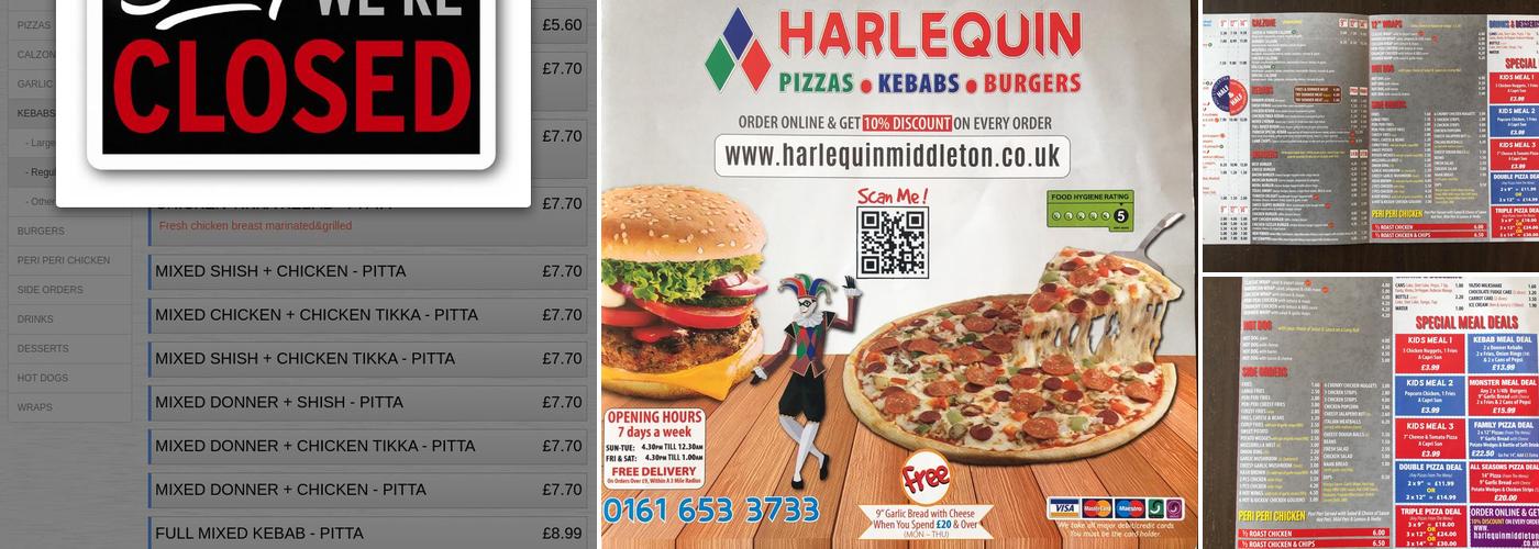 Harlequins Menu