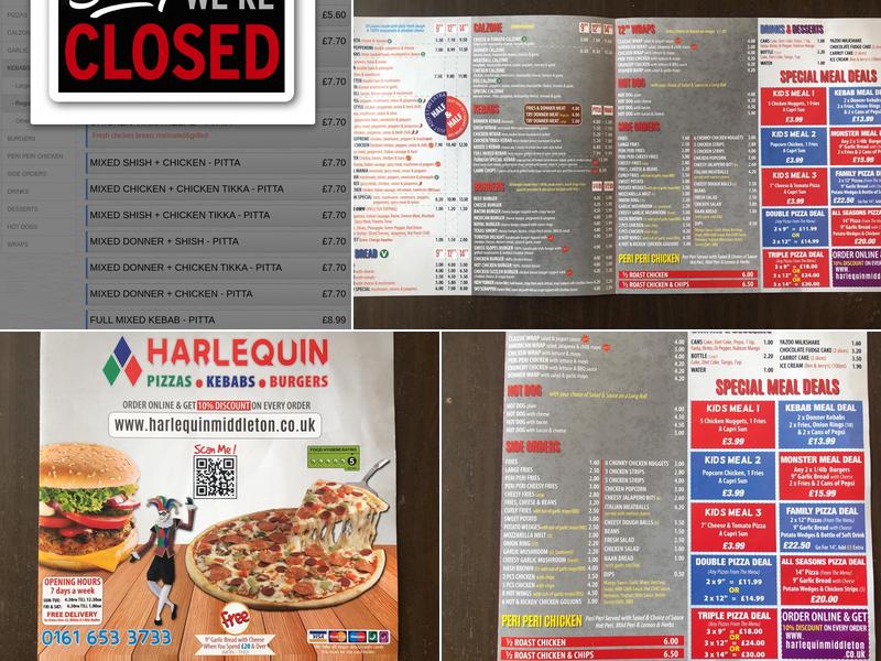 Harlequins Menu