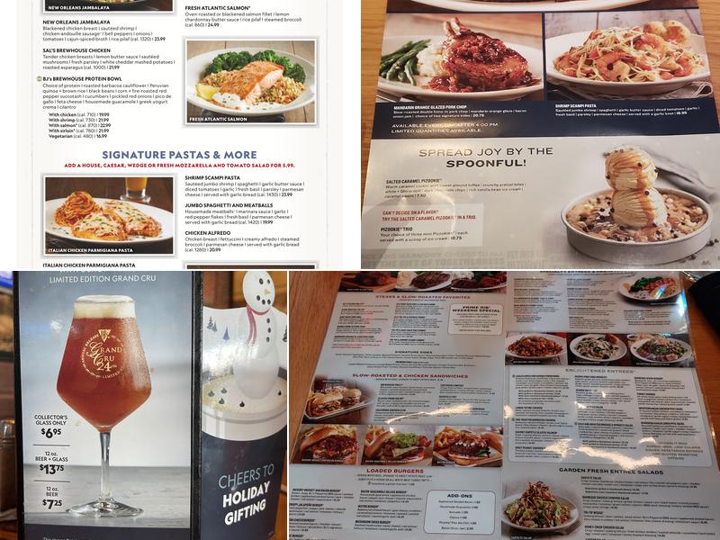 BJ's Restaurant & Brewhouse Menu