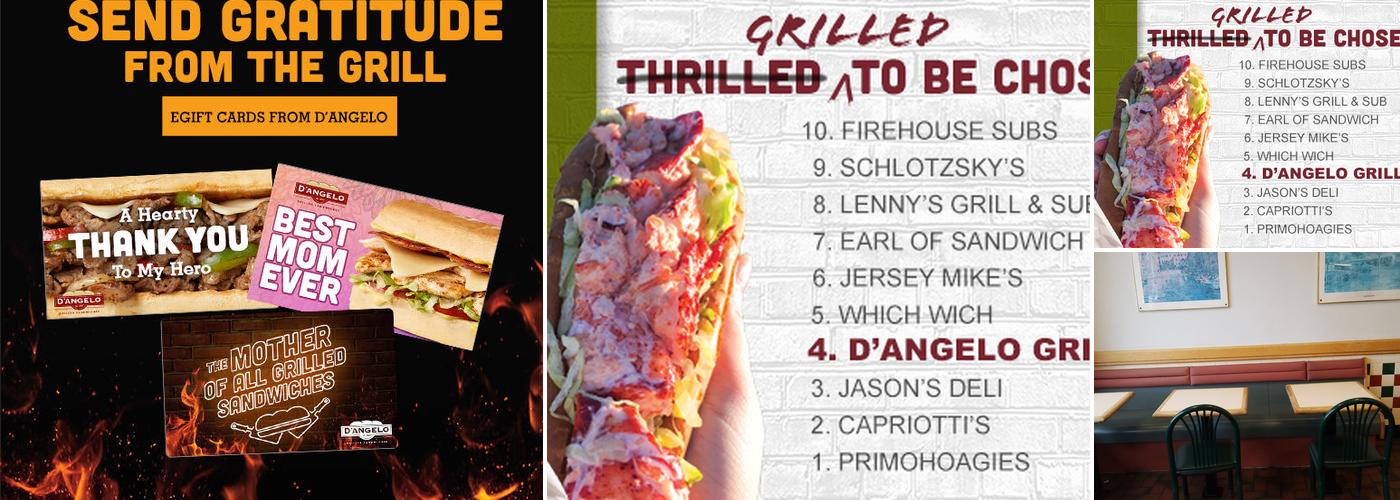 D'Angelo Grilled Sandwiches Menu