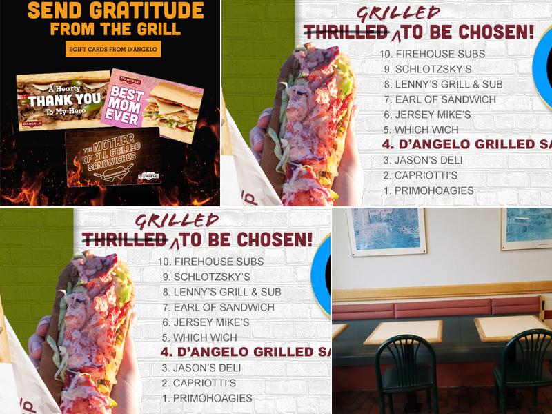 D'Angelo Grilled Sandwiches Menu