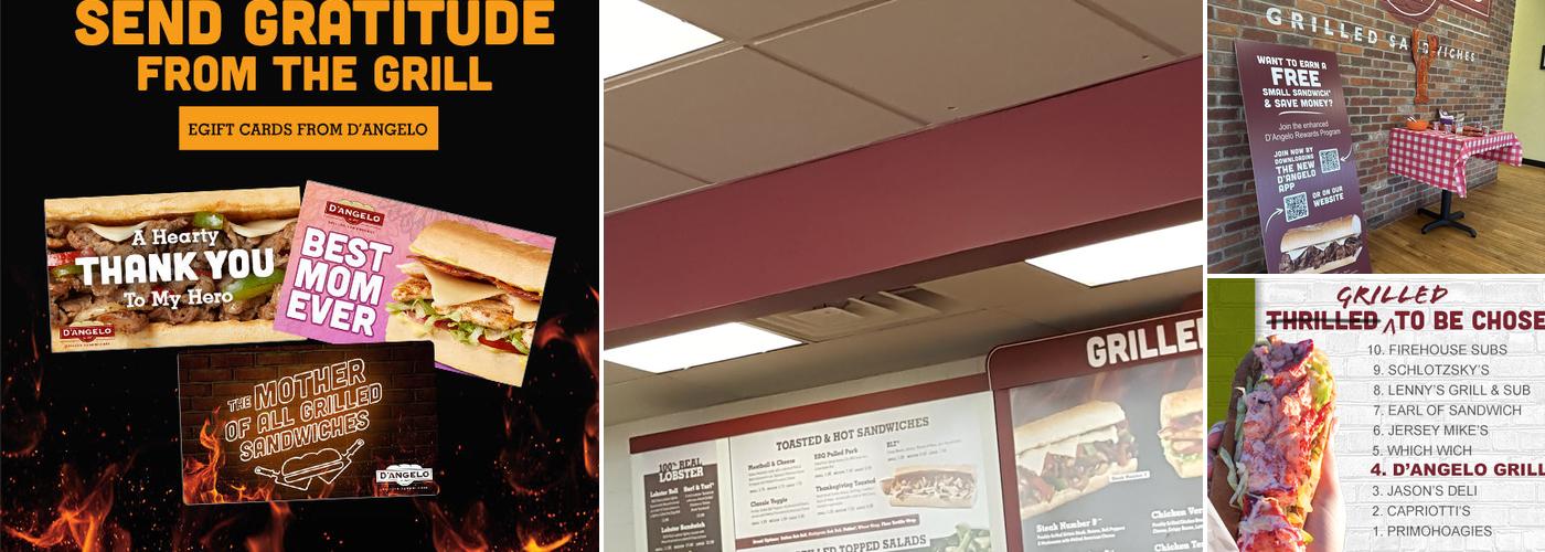 D'Angelo Grilled Sandwiches Menu