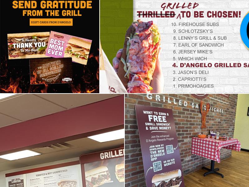 D'Angelo Grilled Sandwiches Menu