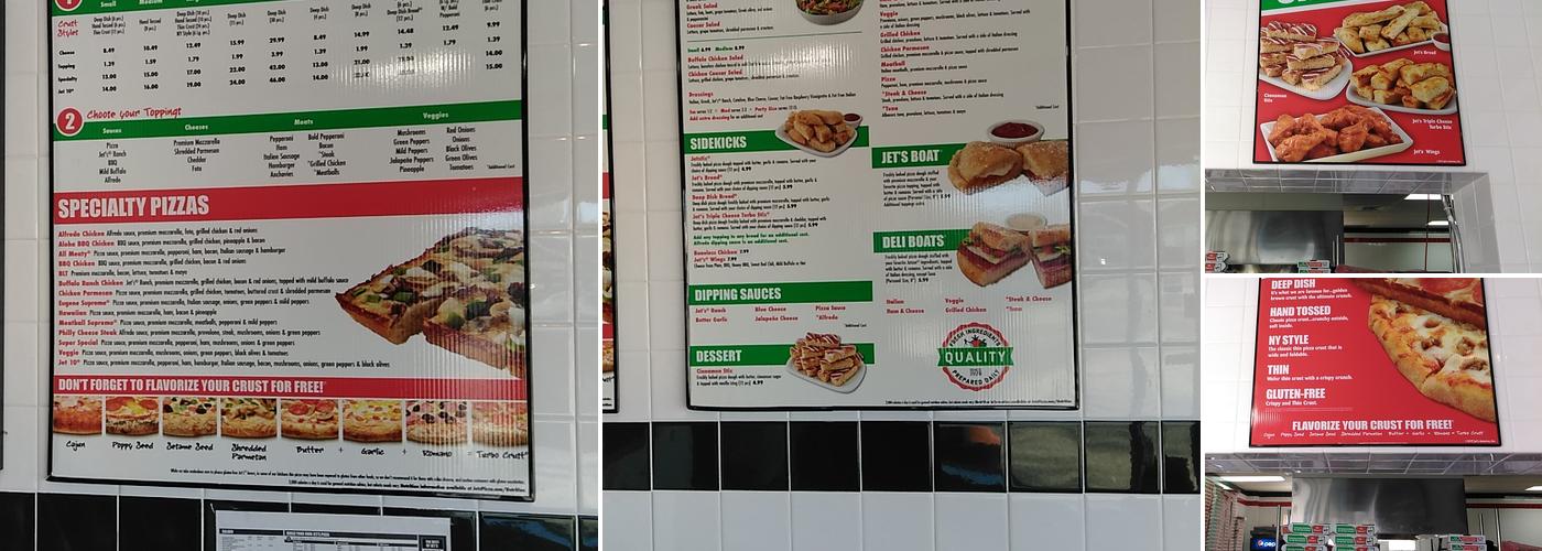 Jet's Pizza Menu