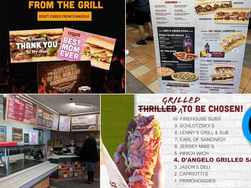 D'Angelo Grilled Sandwiches Menu