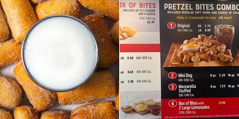 Pretzelmaker Menu