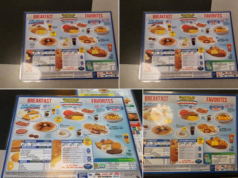Waffle House Menu