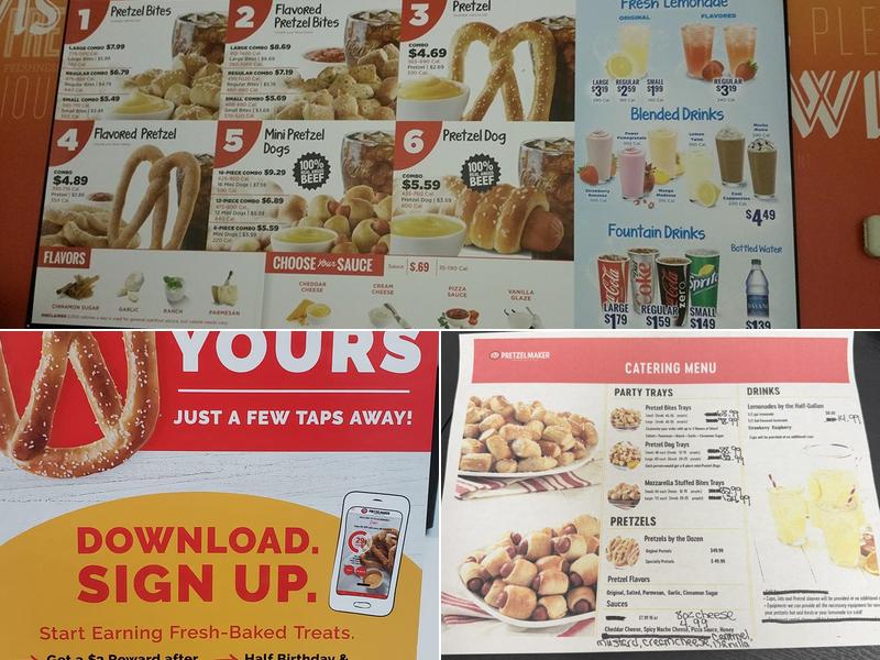 Pretzelmaker Menu