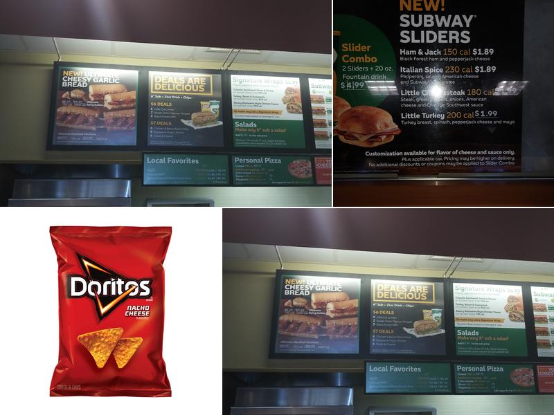 Subway Menu