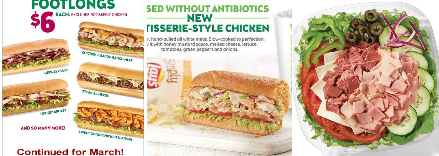 Subway Menu