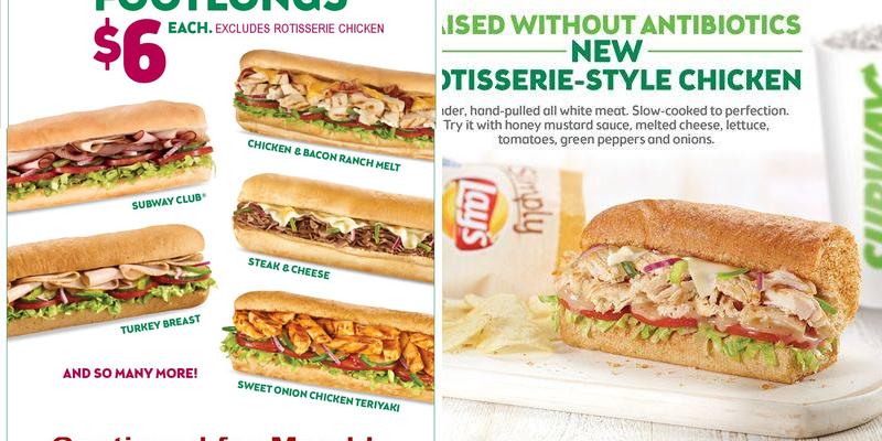 Subway Menu