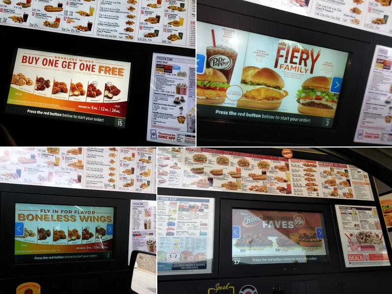 Sonic Drive-In Menu