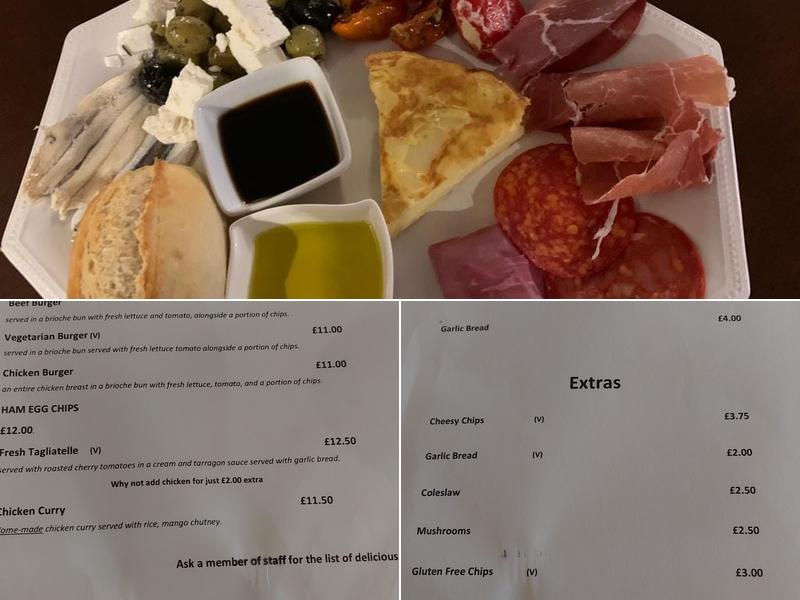 The Chalk & Cheese Menu