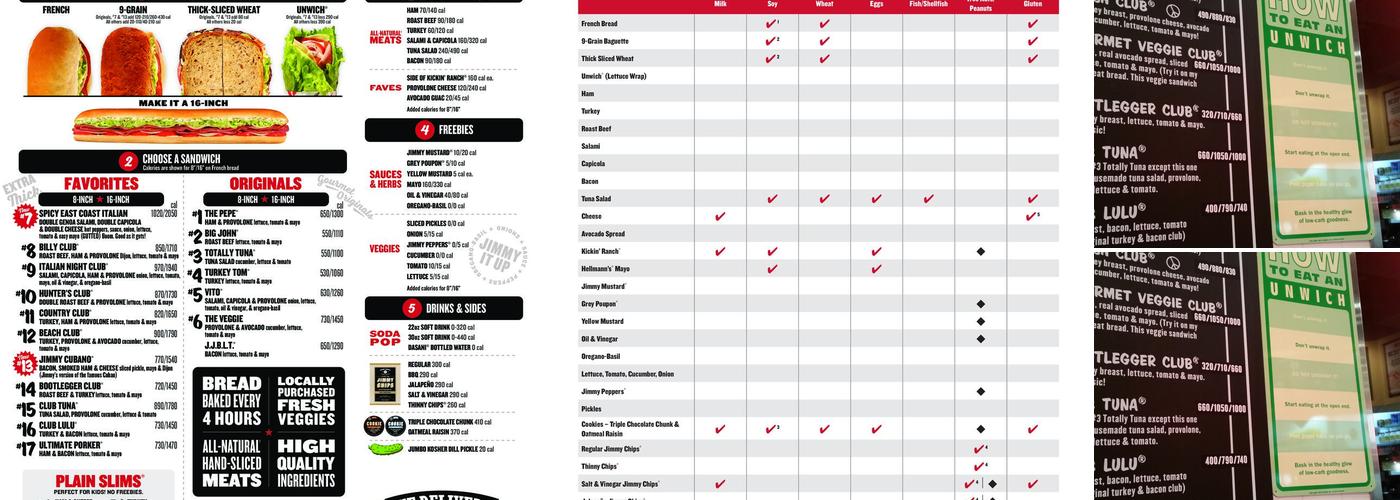 Jimmy John's Menu
