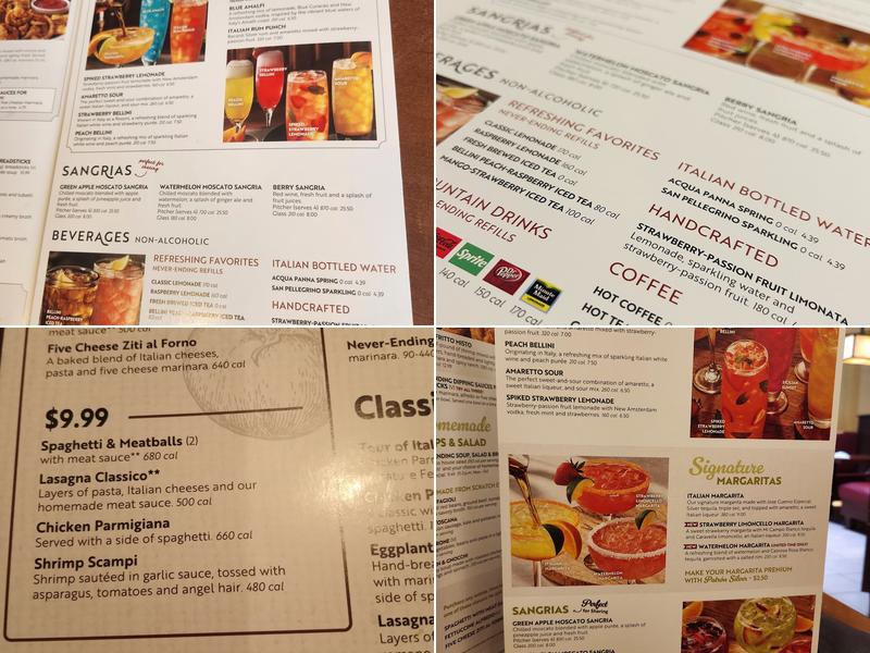 Olive Garden Italian Restaurant Menu