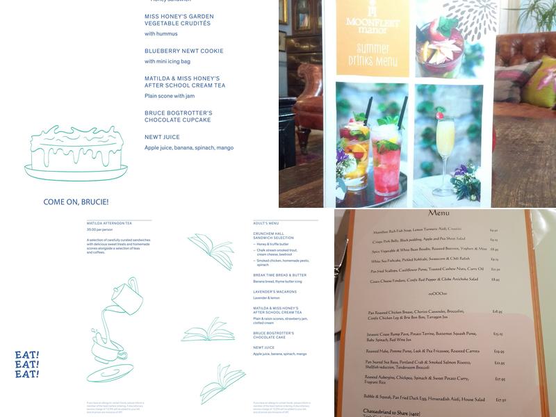 Moonfleet Manor Menu