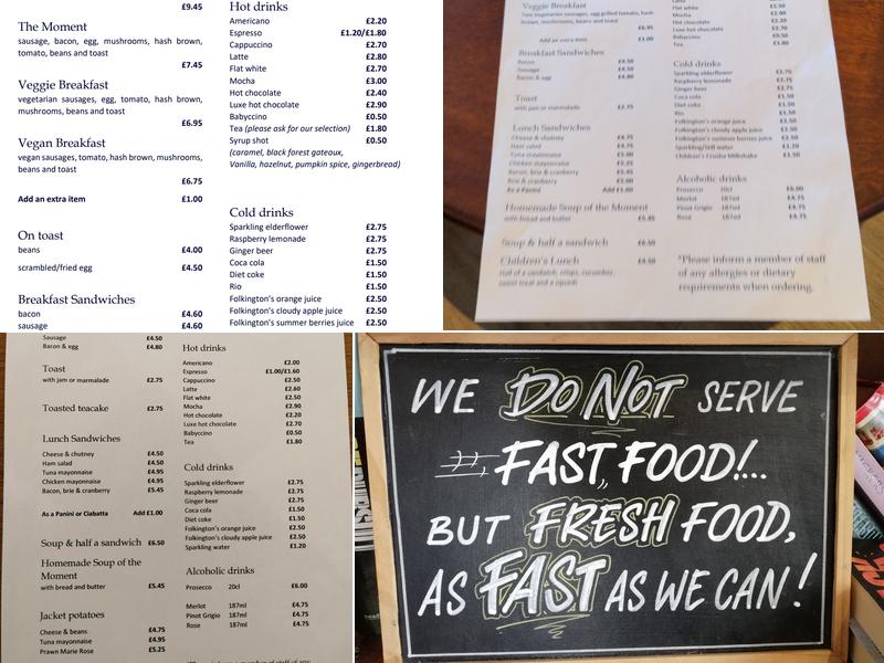 The Stur Of The Moment Menu