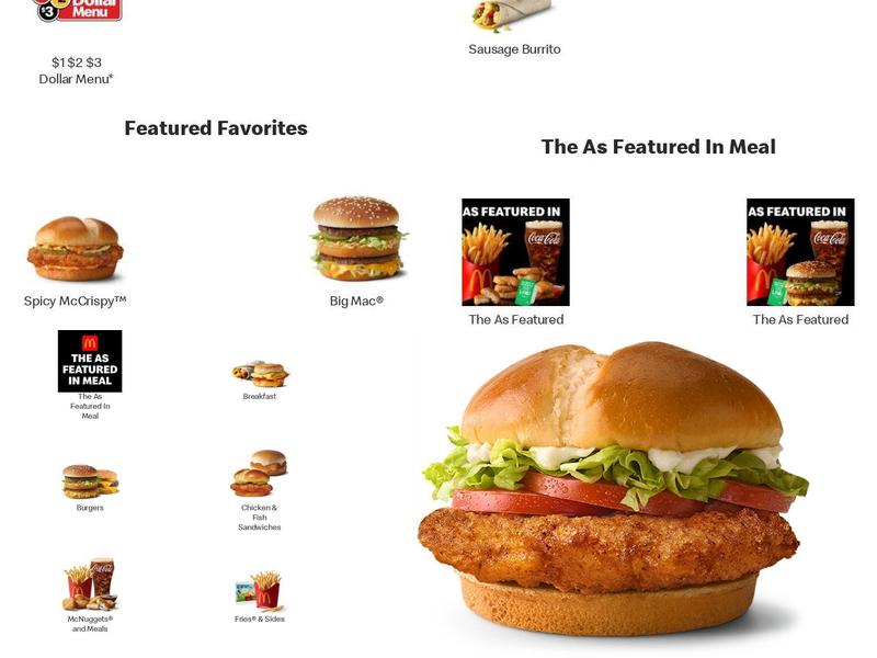 McDonald's Menu